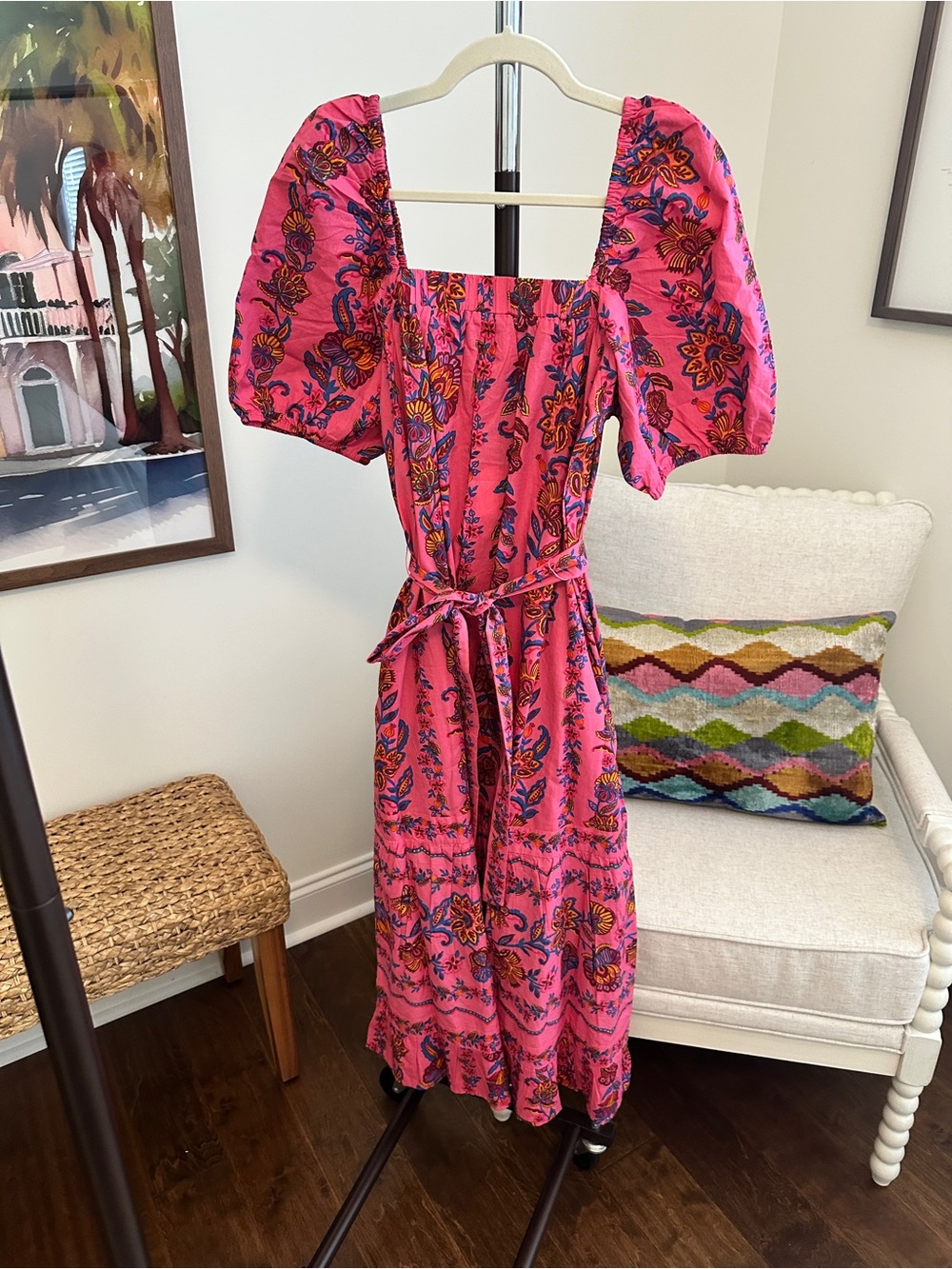 Printfresh Collins Dress in the Folklore Flowers